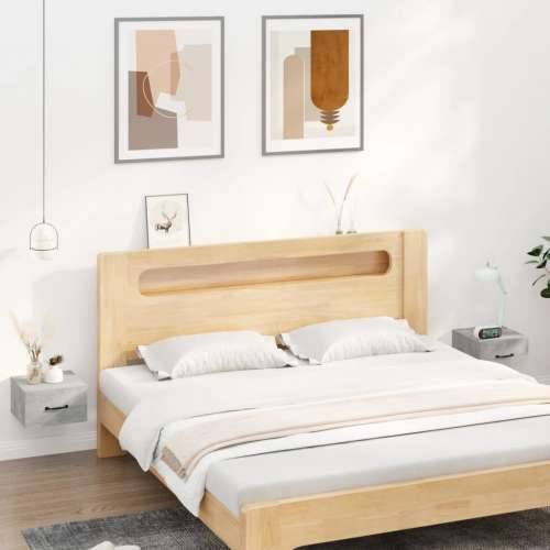 Zidni noćni ormarići 2 kom siva boja betona 35 x 35 x 20 cm  - Beton siva 2 Cijena