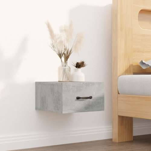 Zidni noćni ormarići 2 kom siva boja betona 35 x 35 x 20 cm  - Beton siva 2 Cijena