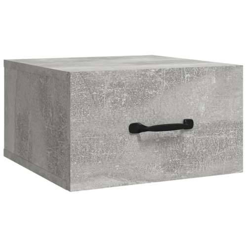 Zidni noćni ormarići 2 kom siva boja betona 35 x 35 x 20 cm  - Beton siva 2 Cijena