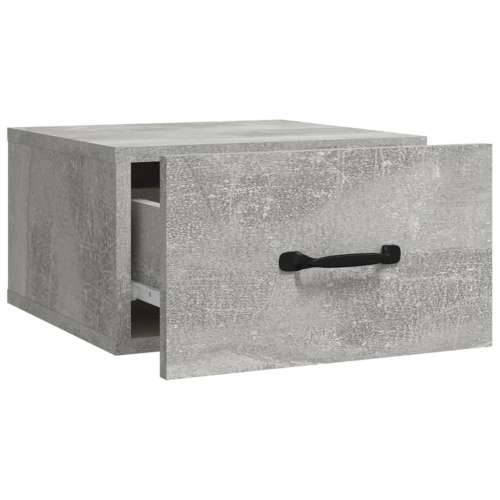 Zidni noćni ormarići 2 kom siva boja betona 35 x 35 x 20 cm  - Beton siva 2 Cijena