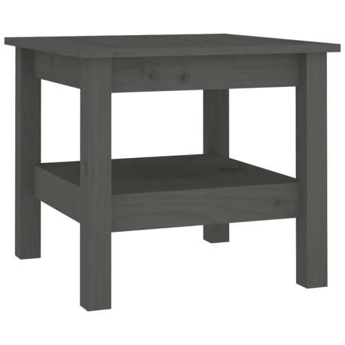 Stolić za kavu sivi 45 x 45 x 40 cm od masivne borovine - Siva 45 x 45 x 40 cm 1 Cijena