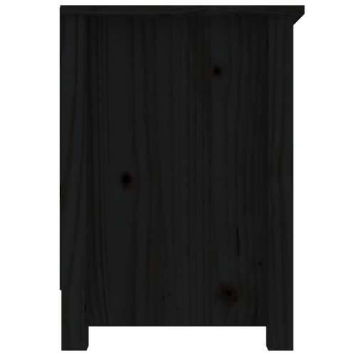 TV ormarić crni 103 x 36,5 x 52 cm od masivne borovine - Crna 1 Cijena