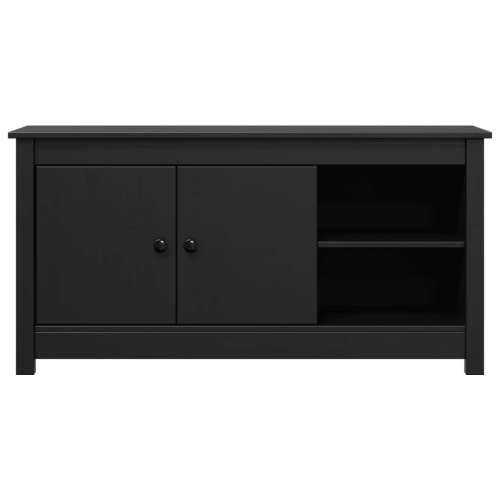 TV ormarić crni 103 x 36,5 x 52 cm od masivne borovine - Crna 1 Cijena