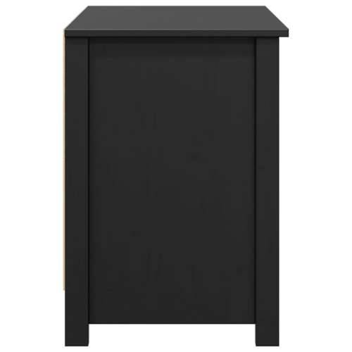 TV ormarić crni 103 x 36,5 x 52 cm od masivne borovine - Crna 1 Cijena