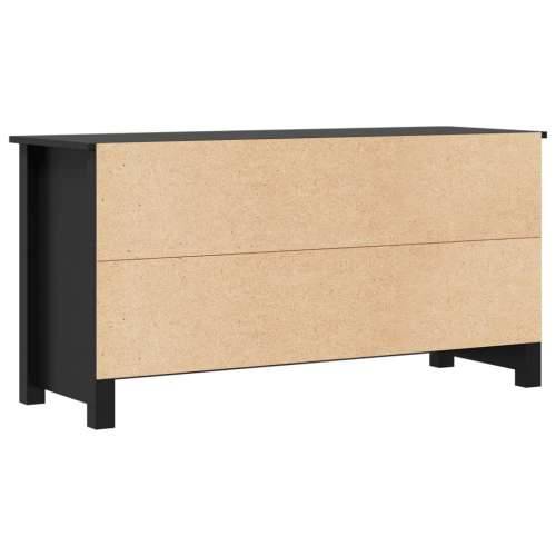 TV ormarić crni 103 x 36,5 x 52 cm od masivne borovine - Crna 1 Cijena