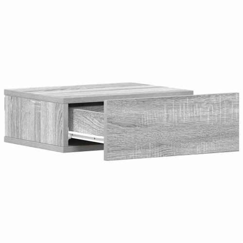 Viseći noćni ormarić boja hrasta 40x30x15 cm konstruirano drvo - Sivi hrast sonoma 1 Cijena