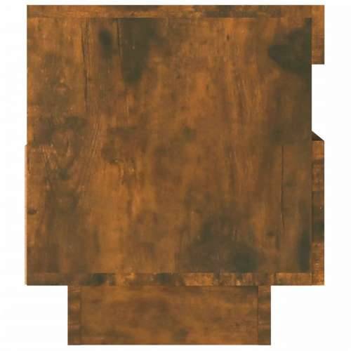 TV ormarić s LED svjetlima boja dimljenog hrasta 80x35x40 cm - Dimljeni hrast 1 80 cm Cijena