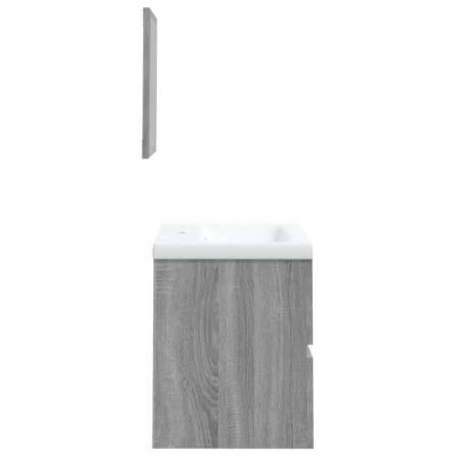Kupaonski ormarić s Lavabo - Umivaonikom i ogledalom boja sivog hrasta - Sivi hrast sonoma 41 x 38.5 x 45 cm 1 Cijena
