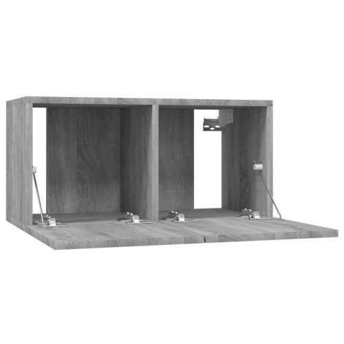 Zidni TV ormarići 4 kom boja sivog hrasta 60x30x30 cm drveni - Sivi hrast sonoma 4 60 cm Cijena