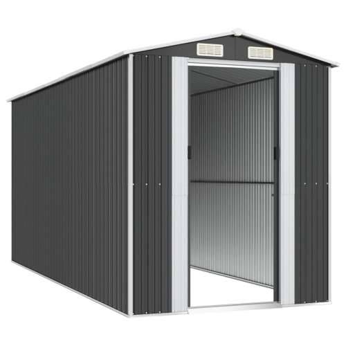 Vrtna kućica - Vrtno spremište antracit 192 x 440 x 223 cm pocinčani čelik - 192 x 440 x 223 cm 1 Cijena