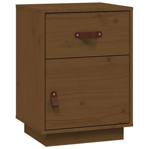 Noćni ormarići 2 kom boja meda 40x34x55 cm od masivne borovine - boja meda 2 Cijena