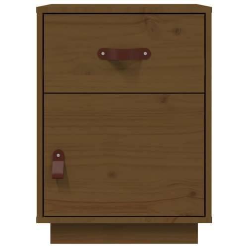 Noćni ormarići 2 kom boja meda 40x34x55 cm od masivne borovine - boja meda 2 Cijena