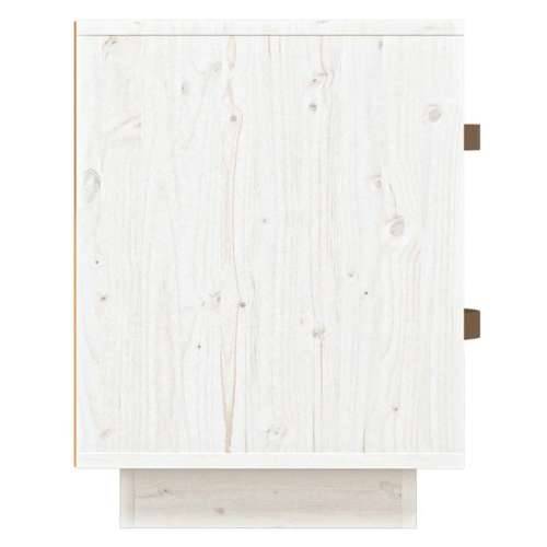 Noćni ormarići 2 kom bijeli 40 x 34 x 45 cm od masivne borovine - Bijela 2 Cijena
