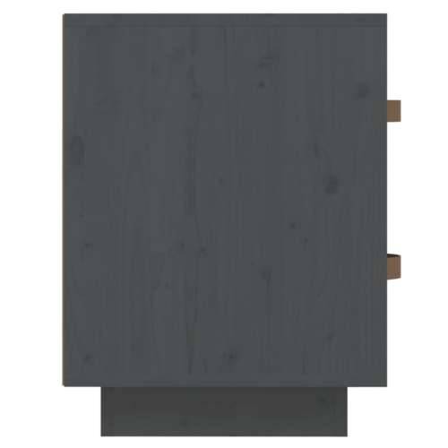  Noćni ormarić sivi 40 x 34 x 45 cm od masivne borovine - Siva 1 Cijena