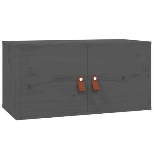 Zidni ormarići 2 kom sivi 60 x 30 x 30 cm od masivne borovine Cijena