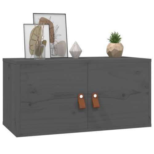 Zidni ormarići 2 kom sivi 60 x 30 x 30 cm od masivne borovine Cijena