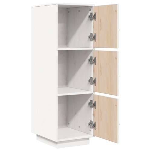Visoka komoda bijela 34 x 40 x 108,5 cm od masivne borovine - Bijela 1 Cijena