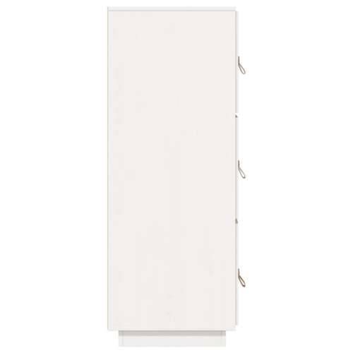 Visoka komoda bijela 34 x 40 x 108,5 cm od masivne borovine - Bijela 1 Cijena