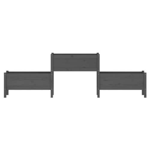Sadilica siva 245,5x44x75 cm od masivne borovine - Siva 245.5 x 44 x 75 cm 1 Cijena