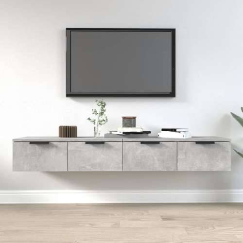 Zidni ormarići 2 kom boja siva betona 68x30x20 cm drveni - Beton siva 2 1 Cijena