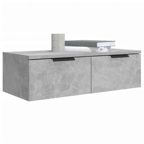 Zidni ormarići 2 kom boja siva betona 68x30x20 cm drveni - Beton siva 2 1 Cijena