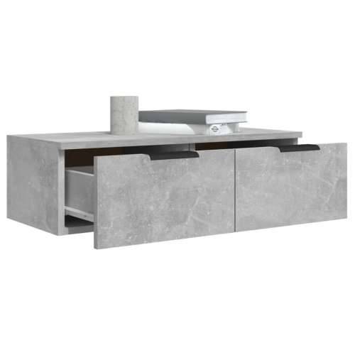 Zidni ormarići 2 kom boja siva betona 68x30x20 cm drveni - Beton siva 2 1 Cijena