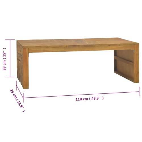 Stolić za kavu od komada masivne tikovine 110 x 35 x 38 cm Cijena