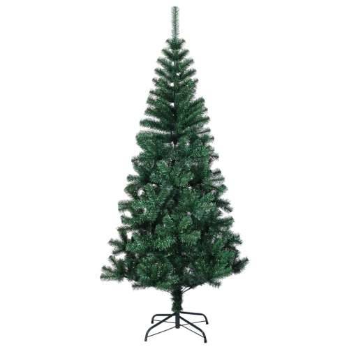 Umjetno božićno drvce s obojenim vrhovima zeleno 240 cm PVC - Zelena 240 x 120 cm 1 Cijena