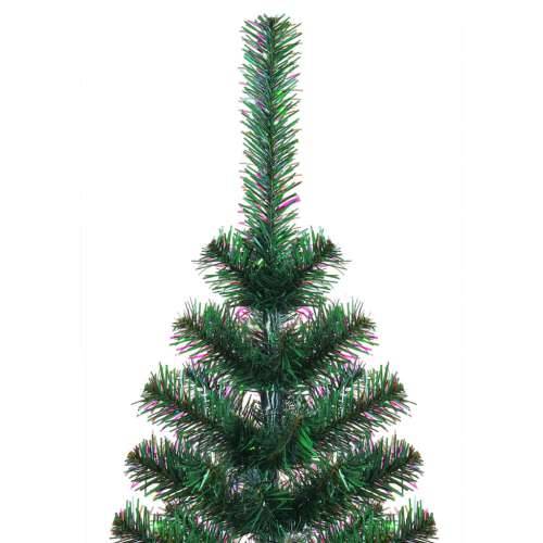 Umjetno božićno drvce s obojenim vrhovima zeleno 240 cm PVC - Zelena 240 x 120 cm 1 Cijena