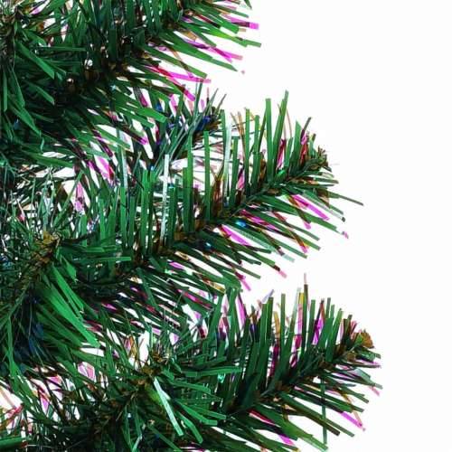 Umjetno božićno drvce s obojenim vrhovima zeleno 240 cm PVC - Zelena 240 x 120 cm 1 Cijena