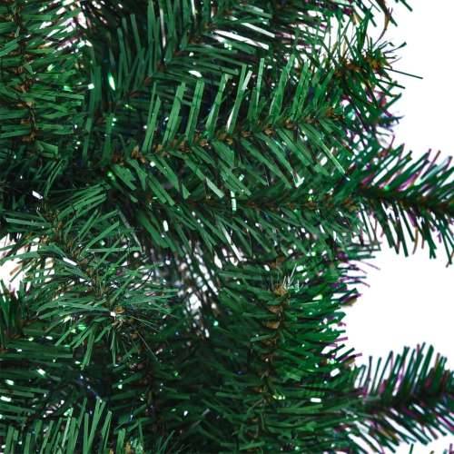Umjetno božićno drvce s obojenim vrhovima zeleno 240 cm PVC - Zelena 240 x 120 cm 1 Cijena