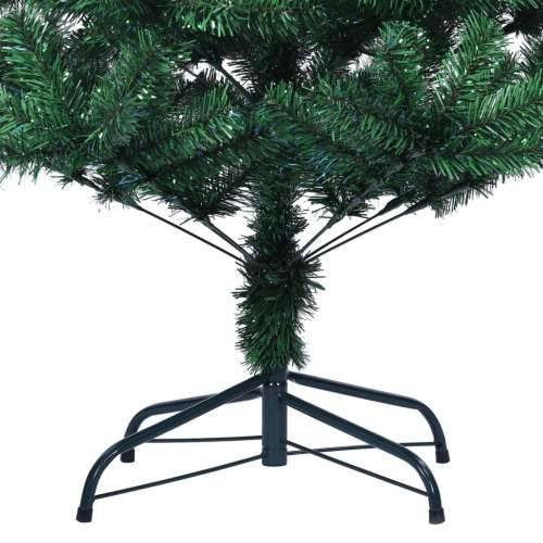 Umjetno božićno drvce s obojenim vrhovima zeleno 240 cm PVC - Zelena 240 x 120 cm 1 Cijena