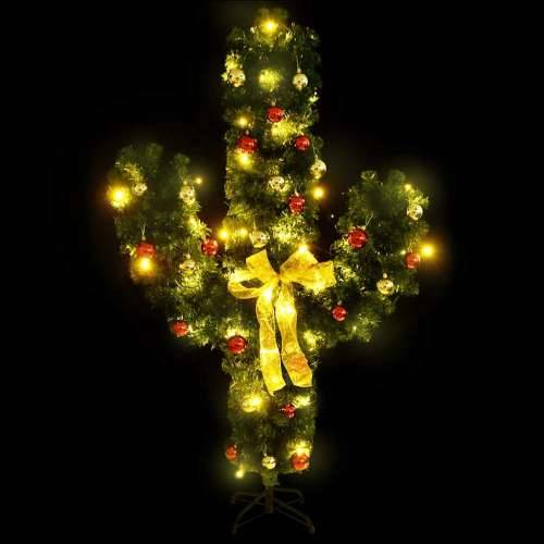 Božićni kaktus sa stalkom i LED žaruljama zeleni 210 cm PVC Cijena
