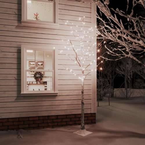 LED drvo bijele breze s 240 toplih bijelih LED žarulja 300 cm - 300 cm 1 Cijena