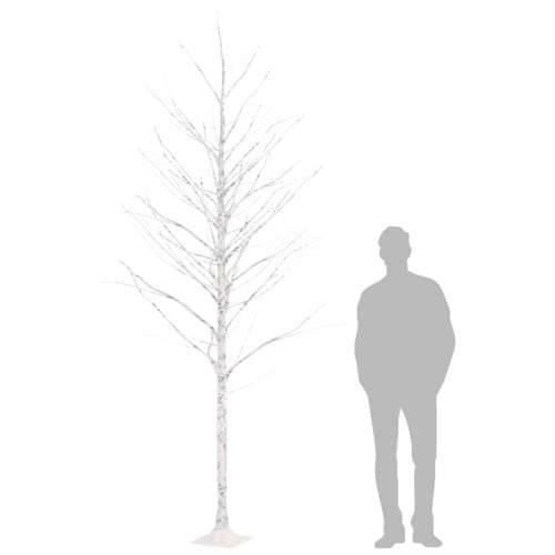 LED drvo bijele breze s 240 toplih bijelih LED žarulja 300 cm - 300 cm 1 Cijena
