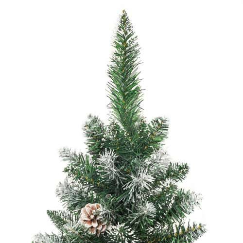 Umjetno usko božićno drvce sa stalkom 210 cm PVC - 210 cm 1 bez LED svjetala Cijena
