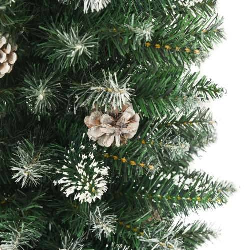 Umjetno usko božićno drvce sa stalkom 210 cm PVC - 210 cm 1 bez LED svjetala Cijena