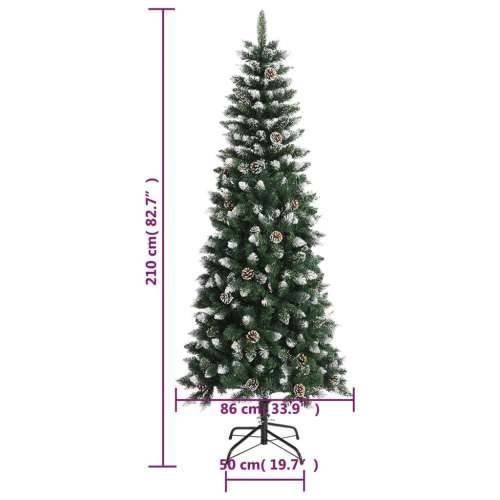 Umjetno božićno drvce sa stalkom zeleno 210 cm PVC - 210 cm 1 bez LED svjetala Cijena