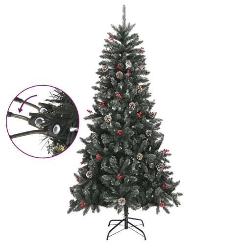 Umjetno božićno drvce sa stalkom zeleno 210 cm PVC - 210 cm 1 bez LED svjetala Cijena