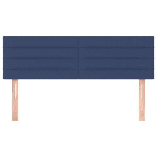 Uzglavlja 2 kom plava 72 x 5 x 78/88 cm od tkanine - Plava 144 cm 1 Nisko Cijena