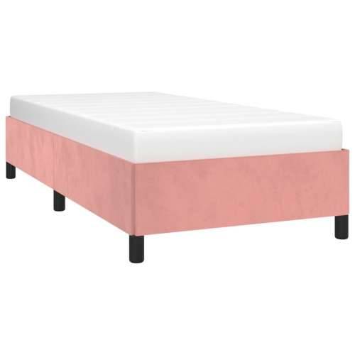 Okvir za krevet ružičasti 90x200 cm baršunasti Cijena
