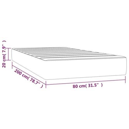 Madrac s oprugama boja cappuccina 80x200x20cm od umjetne kože - Boja cappuccina 80 x 200 cm 1 Cijena