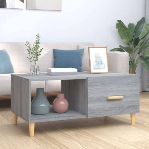 Stolić za kavu boja hrasta 89,5 x 50 x 40 cm konstruirano drvo - Sivi hrast sonoma 1 Cijena