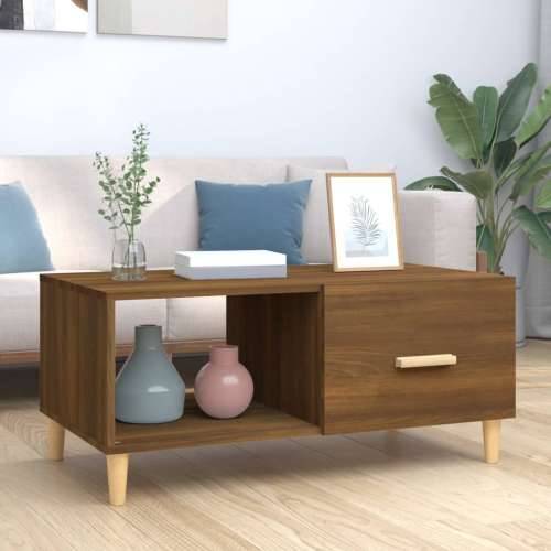 Stolić za kavu boja hrasta 89,5 x 50 x 40 cm konstruirano drvo - Smeđi hrast 1 Cijena