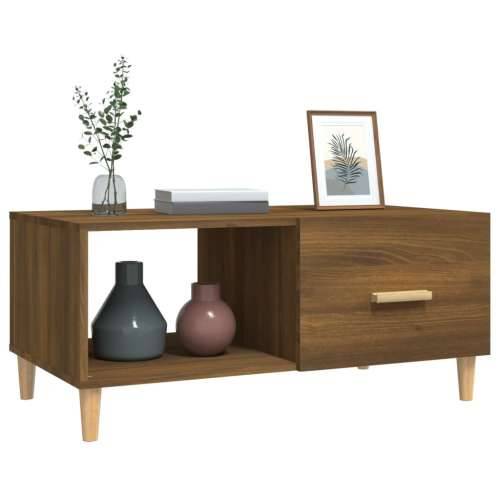 Stolić za kavu boja hrasta 89,5 x 50 x 40 cm konstruirano drvo - Smeđi hrast 1 Cijena