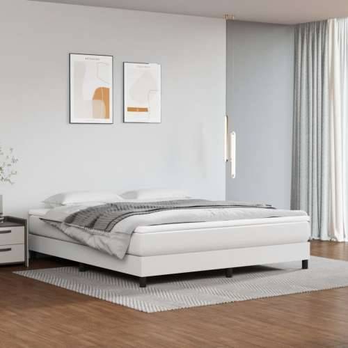 Madrac s džepičastim oprugama bijeli 160x200x20 cm umjetne kože - Bijela 160 x 200 cm 1 Cijena