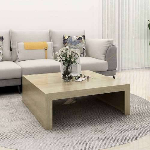 Stolić za kavu boja hrasta sonome 100 x 100 x 35 cm drvena - sonoma hrast 100 x 100 x 35 cm 1 Cijena