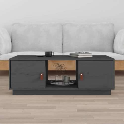Stolić za kavu sivi 100 x 50 x 35 cm od masivne borovine - Siva 1 Cijena