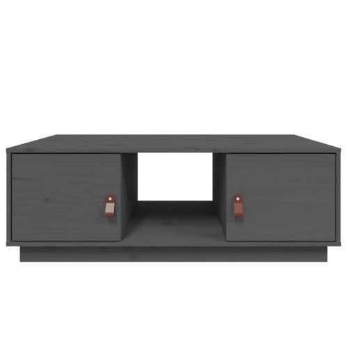 Stolić za kavu sivi 100 x 50 x 35 cm od masivne borovine - Siva 1 Cijena