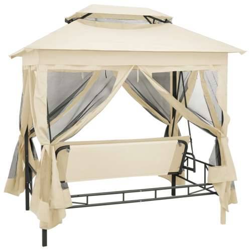 Gazebo konvertibilna ljuljačka krema bijela - Krem bijela 1 Cijena